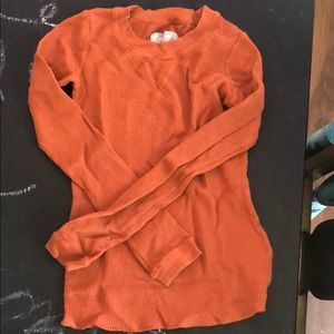 Everlane long sleeve waffle tee
